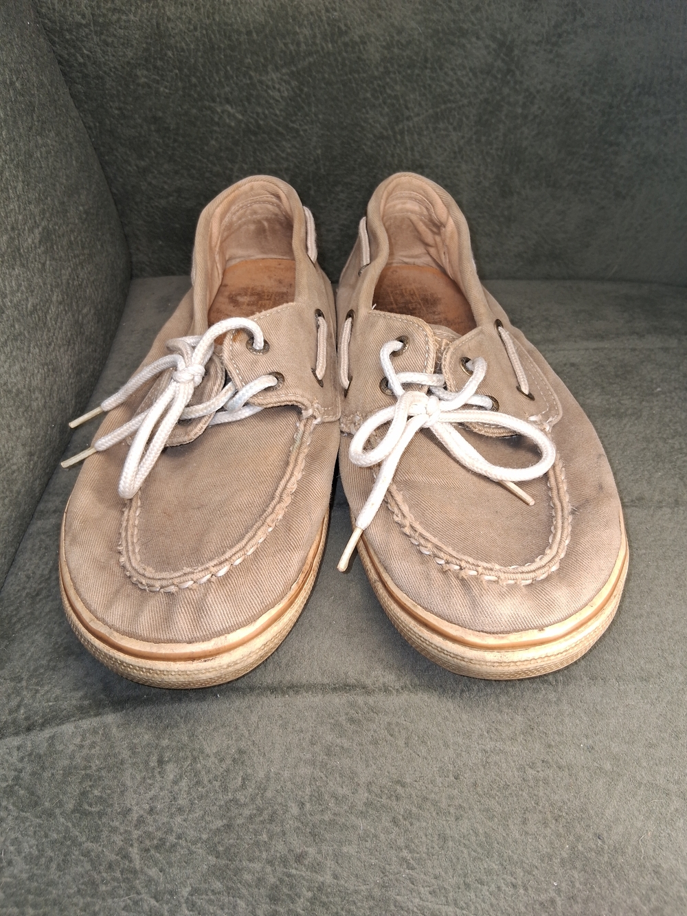Sperry Women's Beige Canvas Espadrille Boat Shoes